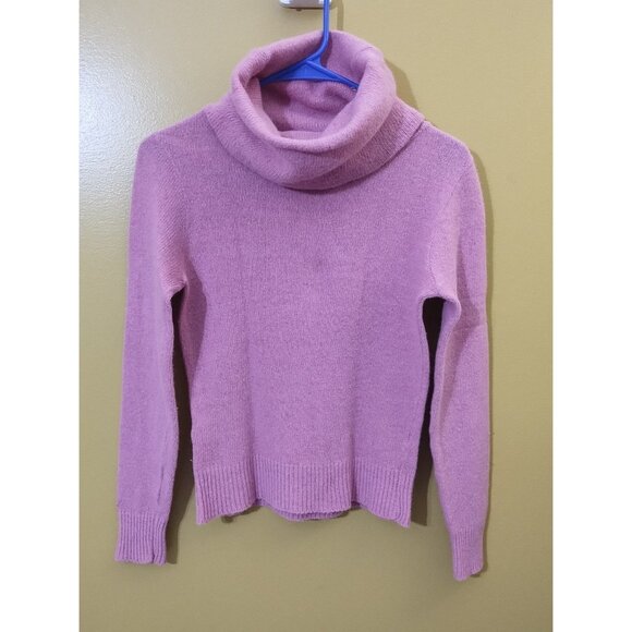 Vintage 90s Vicki Volts Wool-Angora Blend Turtleneck Sweater S - Picture 1 of 4